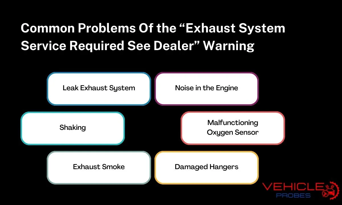 Common Problems Of Exhaust System Service Required See Dealer Now